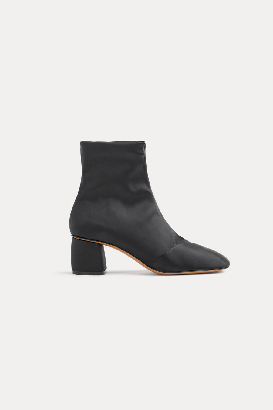 Chic Satin Leather Anckle Boots-SHOES & SANDALS-Forte_Forte-Debs Boutique