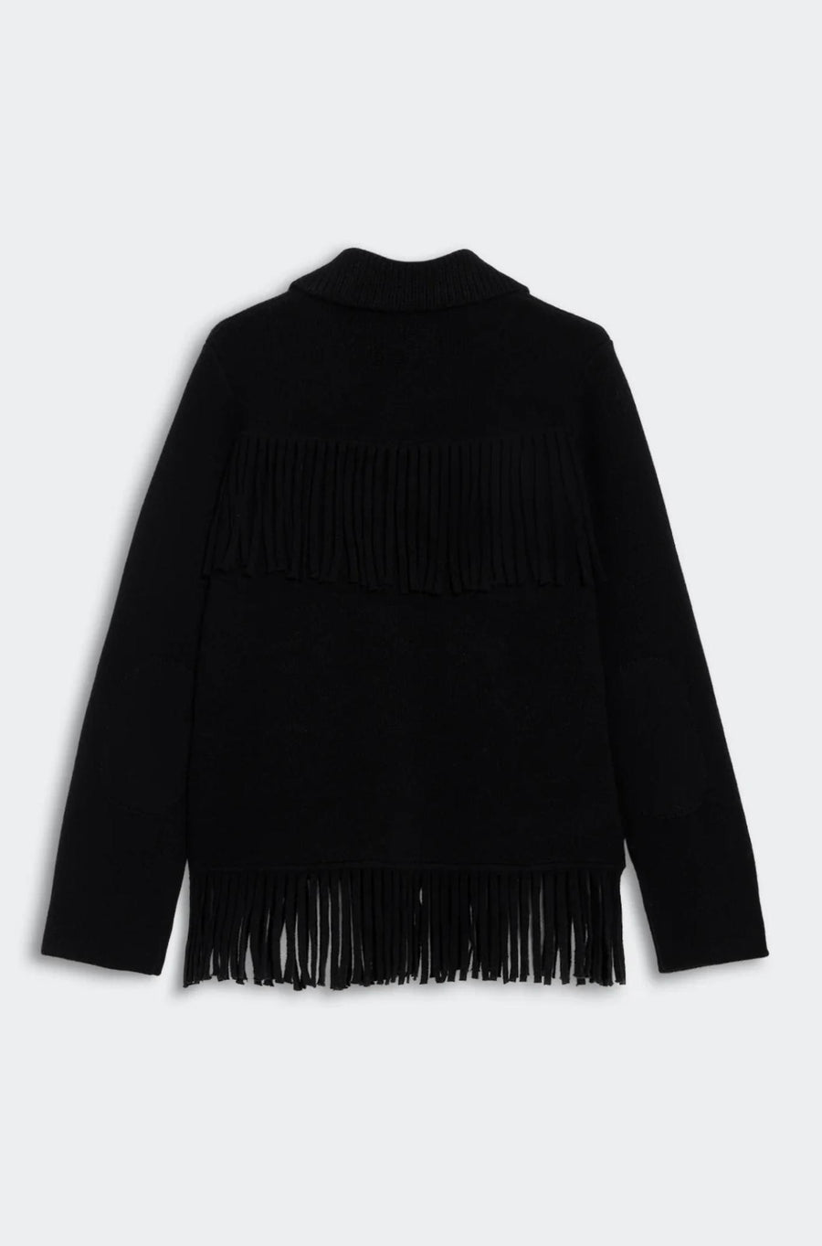 Western Fringe Jacket Black-JACKETS & OUTERWEAR-Guest in Residence-Debs Boutique