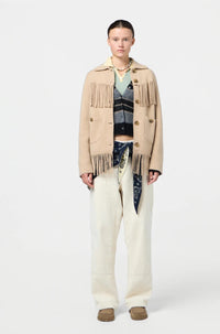Thumbnail for Western Fringe Jacket Dune-JACKETS & OUTERWEAR-Guest in Residence-Debs Boutique