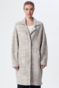 Thumbnail for Jacquard Knit Coat in Sand-COAT-Transit-Debs Boutique