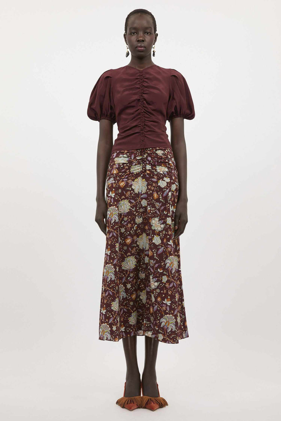 Elise Top in Mahogany-Top-Ulla Johnson-Debs Boutique