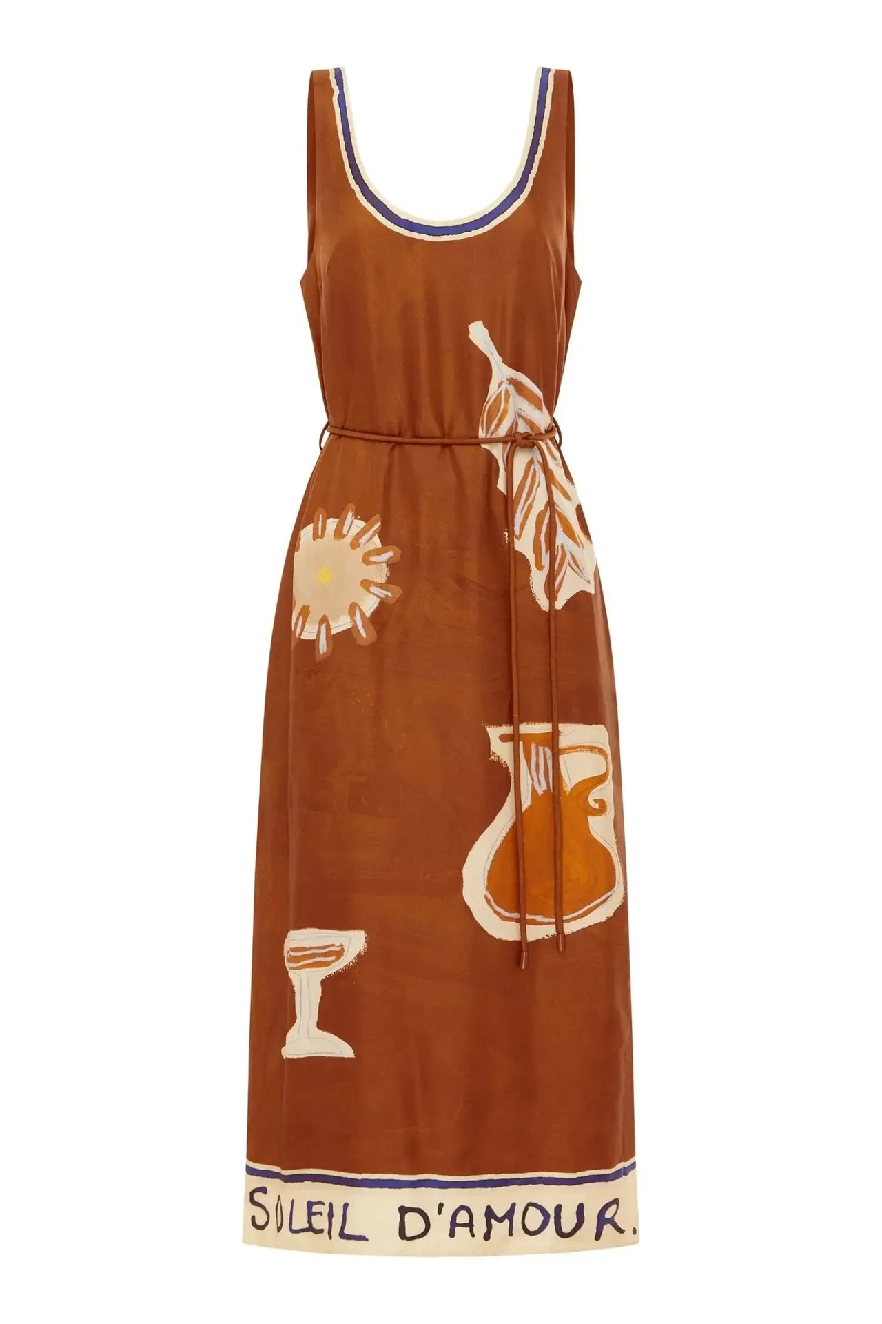 Soleil D'Amour Silk Midi Dress-Dress-Alemais-Debs Boutique