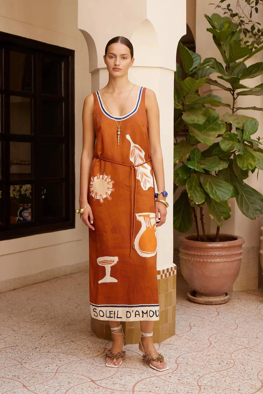Soleil D'Amour Silk Midi Dress-Dress-Alemais-Debs Boutique
