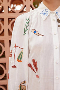 Thumbnail for Mina Embroidered Shirtdress-Dress-Alemais-Debs Boutique