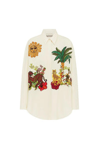 Thumbnail for TIGER EMBROIDERED SHIRT-SHIRT-ALEMAIS-Debs Boutique