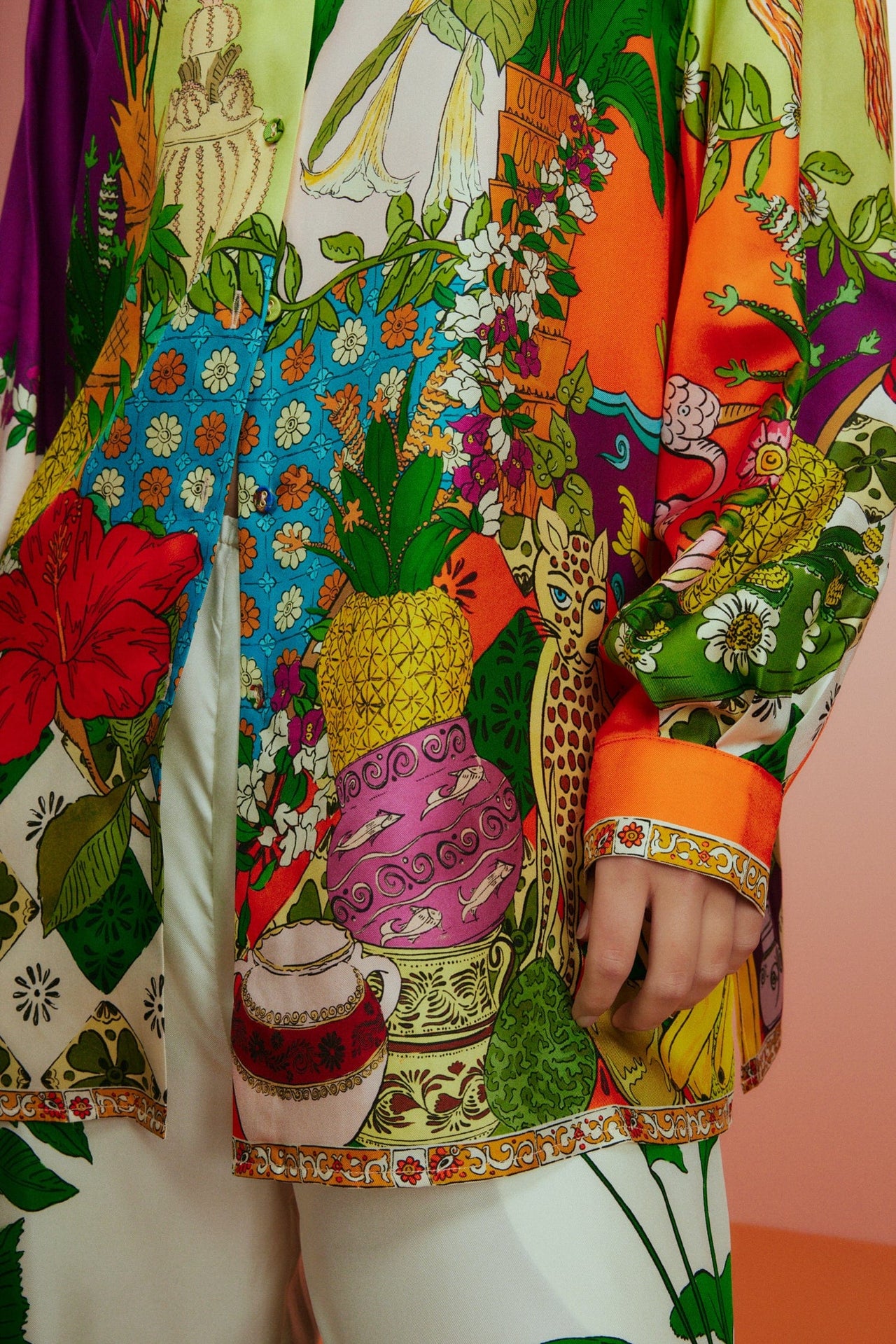TIGER SILK SHIRT-SHIRT-ALEMAIS-Debs Boutique