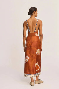 Thumbnail for Soleil D'Amour Silk Sarong Skirt-SKIRTS & SHORTS-Alemais-Debs Boutique