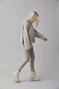 Thumbnail for Suede Leggings in Chalk-Pant-Kristensen du Nord-Debs Boutique