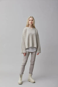 Thumbnail for Suede Leggings in Chalk-Pant-Kristensen du Nord-Debs Boutique
