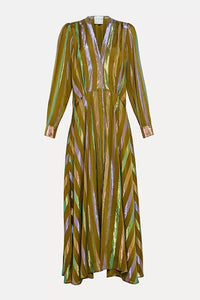 Thumbnail for Iris Habotai Dress in Bronze-Dress-forte_forte-Debs Boutique