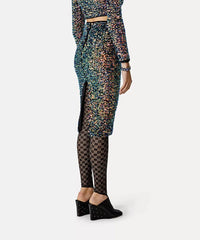 Thumbnail for Sequinned Velvet Pencil Skirt-Skirt-forte_forte-Debs Boutique