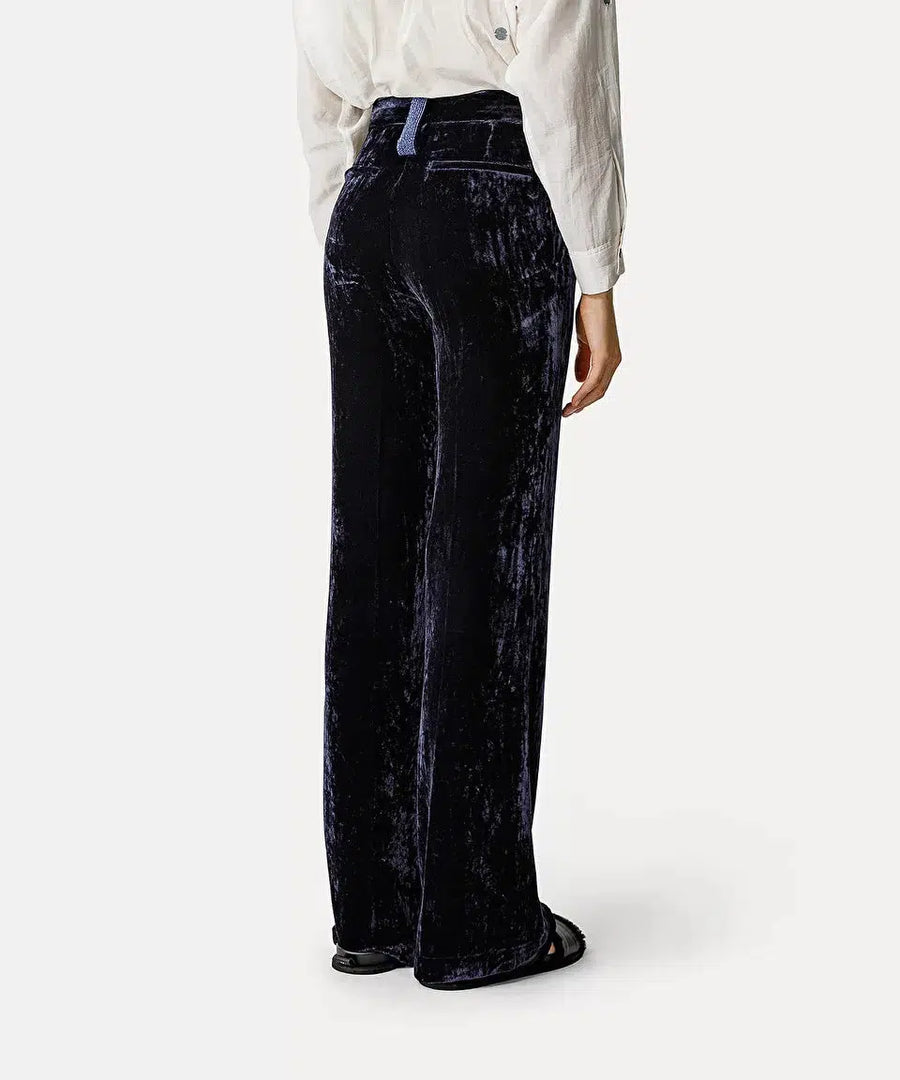 My Velvet Pants with Beads in Notte-Pant-forte_forte-Debs Boutique