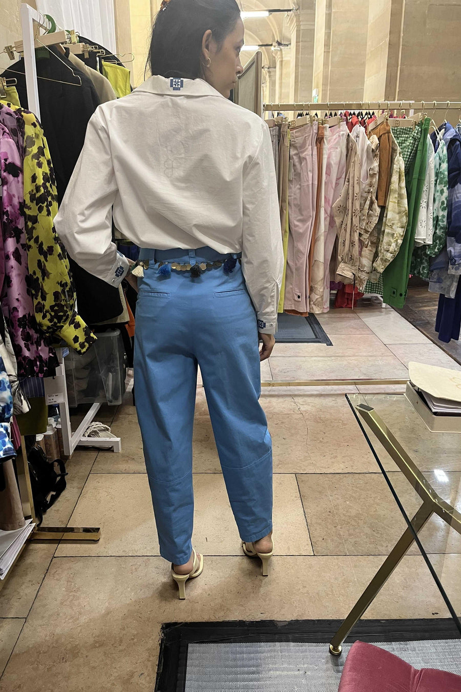 JODIE PANTS GABARDINE LIGHT-Pant-True Royal-Debs Boutique