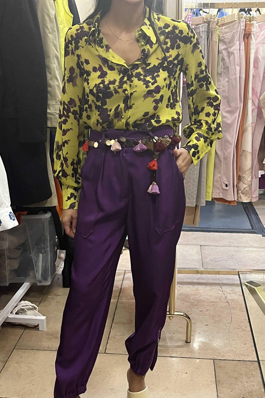 JODIE FLUID SPORT PANTS-Pant-True Royal-Debs Boutique