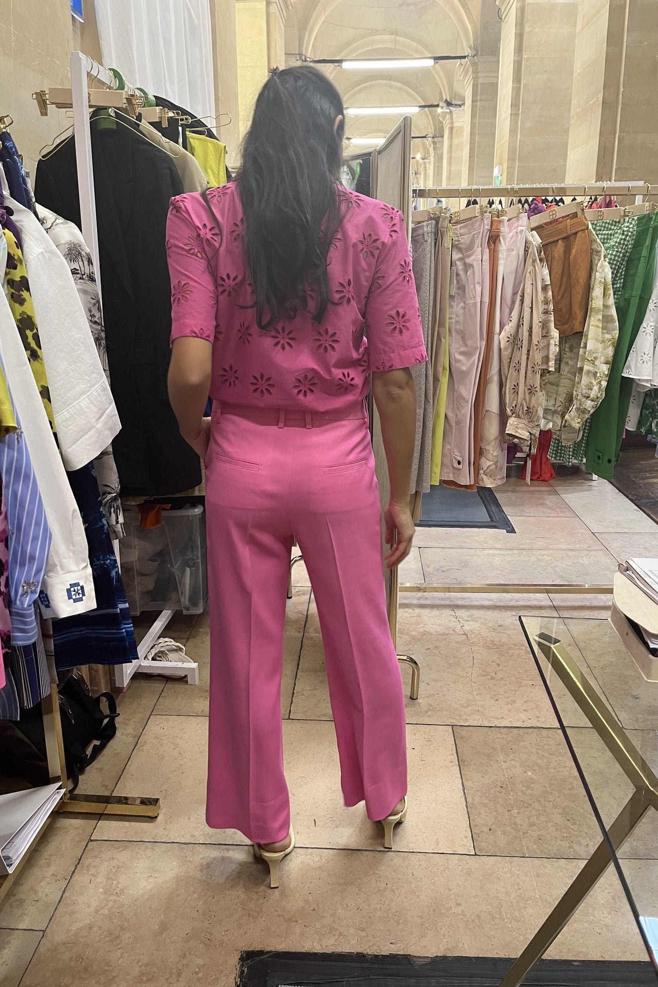 GIADA PANTS CADY STRETCH-Pant-True Royal-Debs Boutique