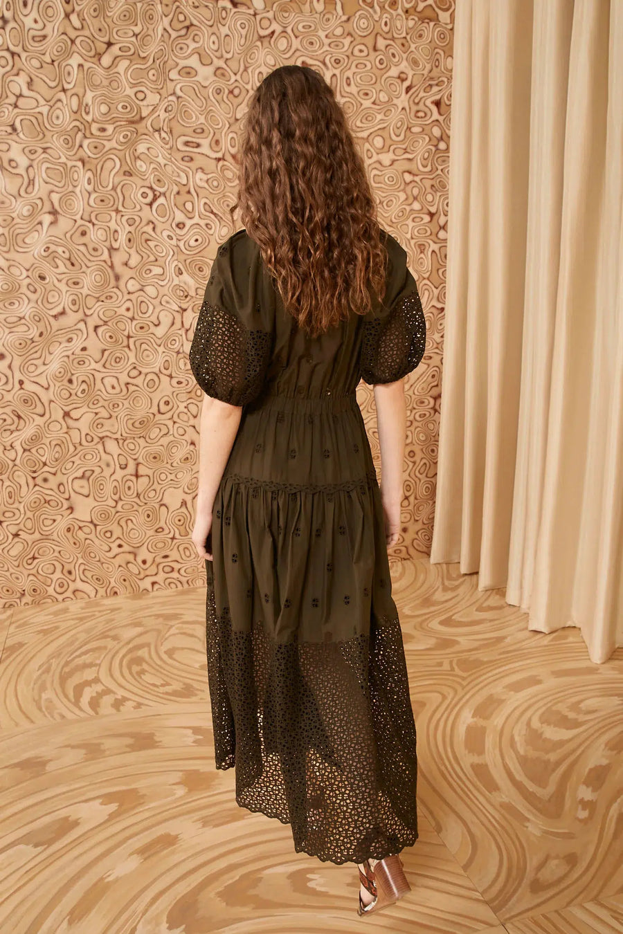 Nova Dress in Militaire-Dress-Ulla Johnson-Debs Boutique