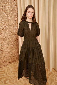 Thumbnail for Nova Dress in Militaire-Dress-Ulla Johnson-Debs Boutique