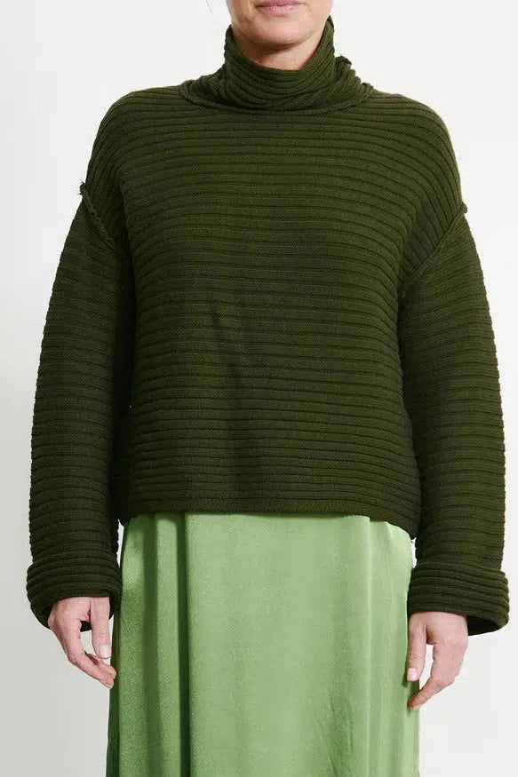 Pema Pullover in Forest-Pullover-Raquel Allegra-Debs Boutique