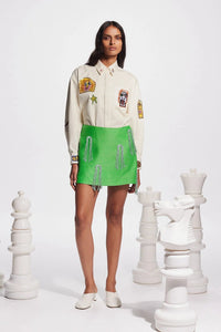 Thumbnail for PLAYERS EMBROIDERED SHIRT CREAM-Shirt-Alemais-Debs Boutique