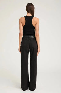Thumbnail for Fitted Scooped Tank Black-Tops-SPWMN-Debs Boutique