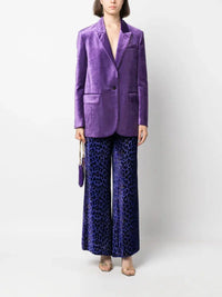 Thumbnail for THE TWILIGHT LEOPARD PRINT VELVET PANTS-Pants-Forte_Forte-Debs Boutique