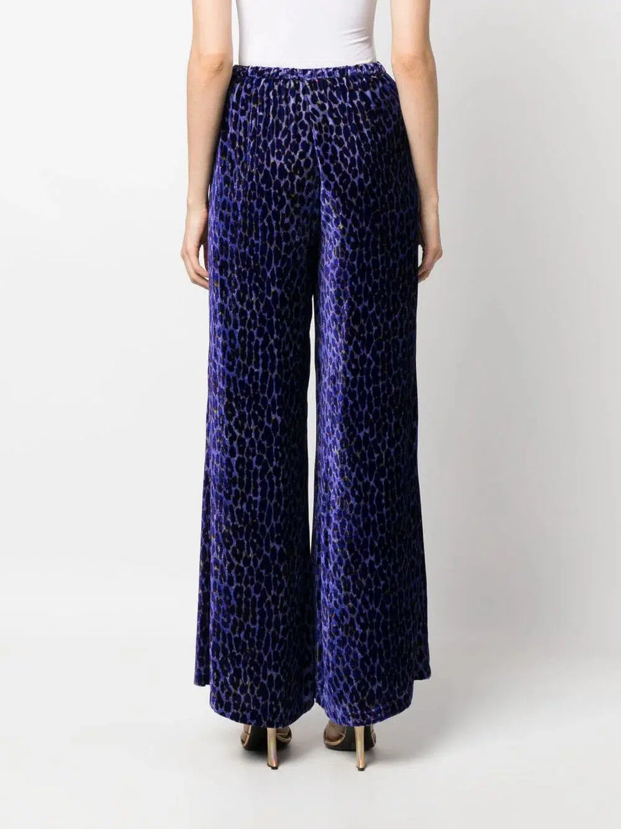 THE TWILIGHT LEOPARD PRINT VELVET PANTS-Pants-Forte_Forte-Debs Boutique