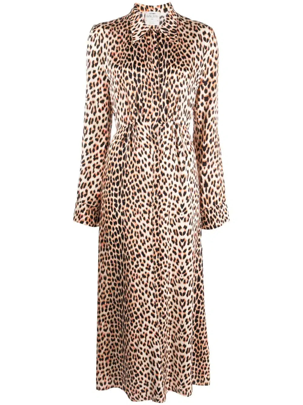 THE TWILIGHT LEOPARD PRINT SATIN MIDI DRESS-Dress-Forte_Forte-Debs Boutique