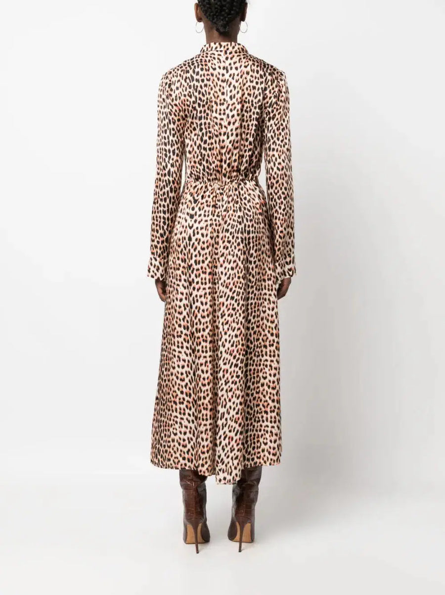 THE TWILIGHT LEOPARD PRINT SATIN MIDI DRESS-Dress-Forte_Forte-Debs Boutique