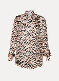 Thumbnail for THE TWILIGHT LEOPARD PRINT SATIN SHIRT-Shirt-Forte_Forte-Debs Boutique