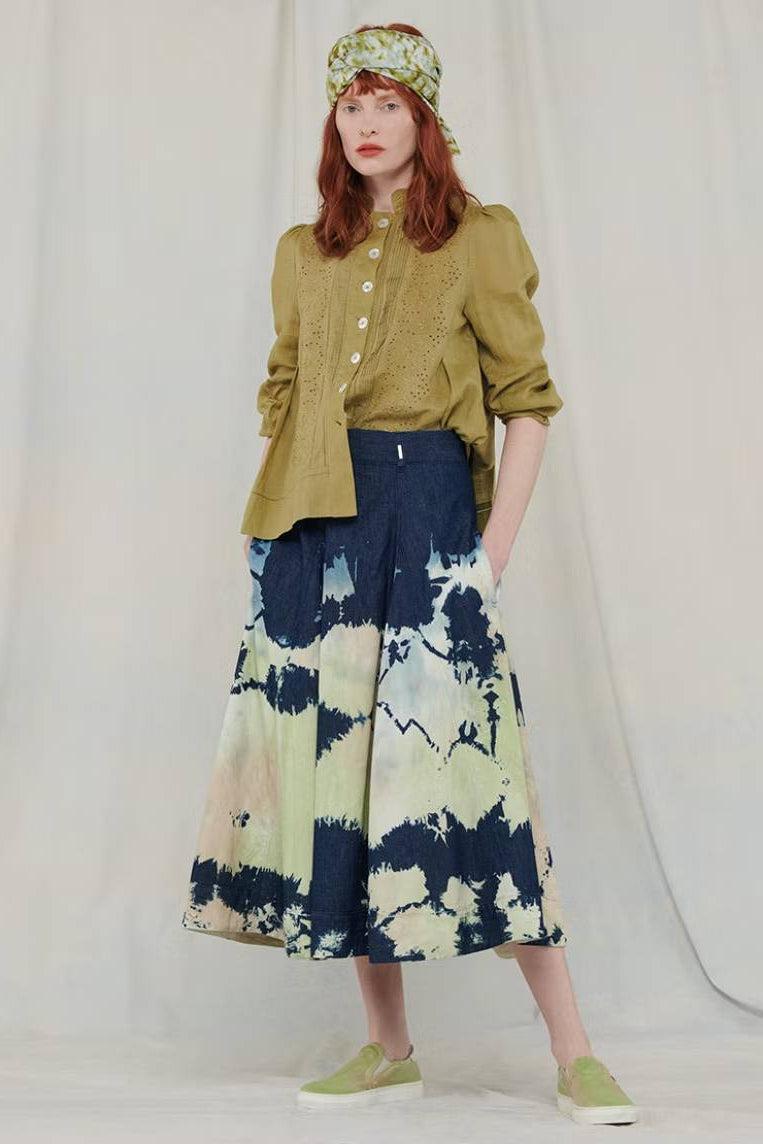 Righteous Lace Shirt in Green-Shirt-High by Claire Campbell-Debs Boutique
