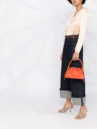 Thumbnail for Viscose Cloquet Satin V Neck Shirt-Shirt-forte_forte-Debs Boutique
