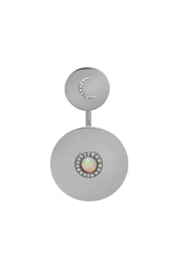Thumbnail for Moon Around Sun Earring-Jewellery-Eye M-OS-Opal/Sapphire Silver Ox-A2.0192.42.1158-Debs Boutique