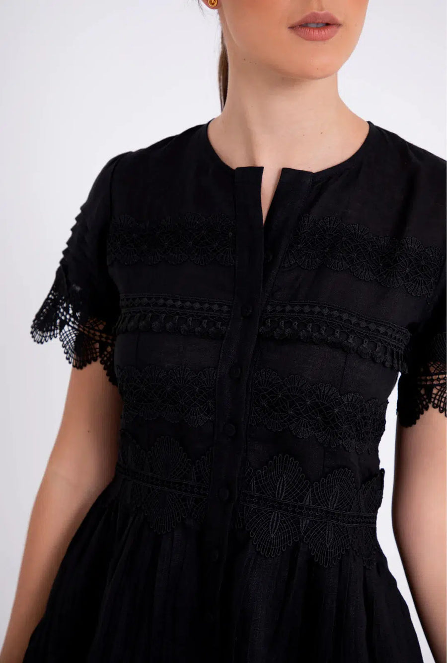 Violetta Dress in Black-Dress-Waimari-Debs Boutique