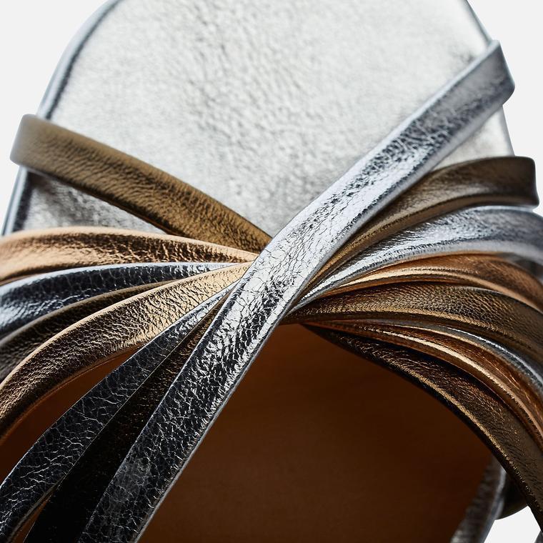 Ingrid Metallic Sandal-Sandal-Clergerie-Debs Boutique