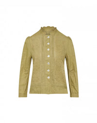 Thumbnail for Righteous Lace Shirt in Green-Shirt-High by Claire Campbell-Debs Boutique
