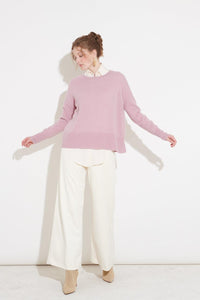 Thumbnail for Split Back Hem Crew in Lilac-General-Cashmerism-Debs Boutique