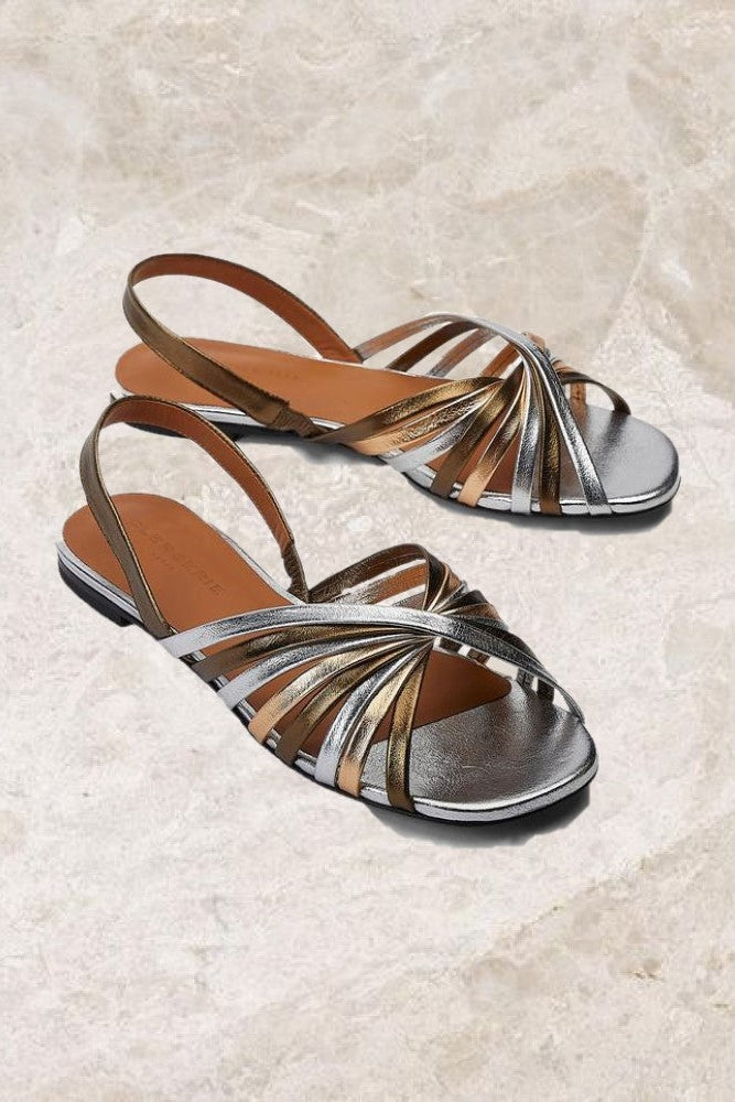 Ingrid Metallic Sandal-Sandal-Clergerie-Debs Boutique