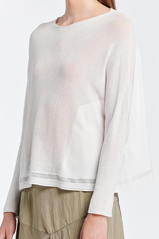Mesh Top Longsleeve Knit-Top-Transit-Debs Boutique