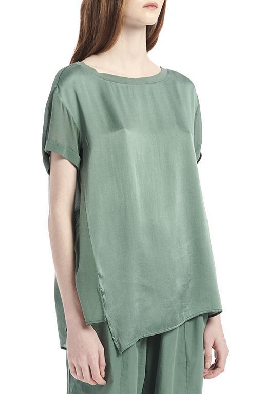 Silk Panel Tee-T-Shirt-Transit-Debs Boutique