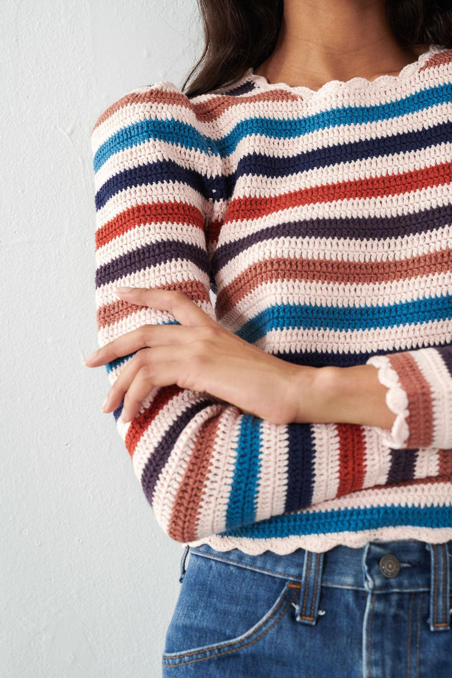 Jimmy Sweater in Tosh Blue-Sweater-Chufy-Debs Boutique