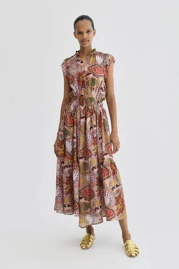 CAIRO SILK MAXI DRESS in SOUMY-Dress-Chufy-Debs Boutique