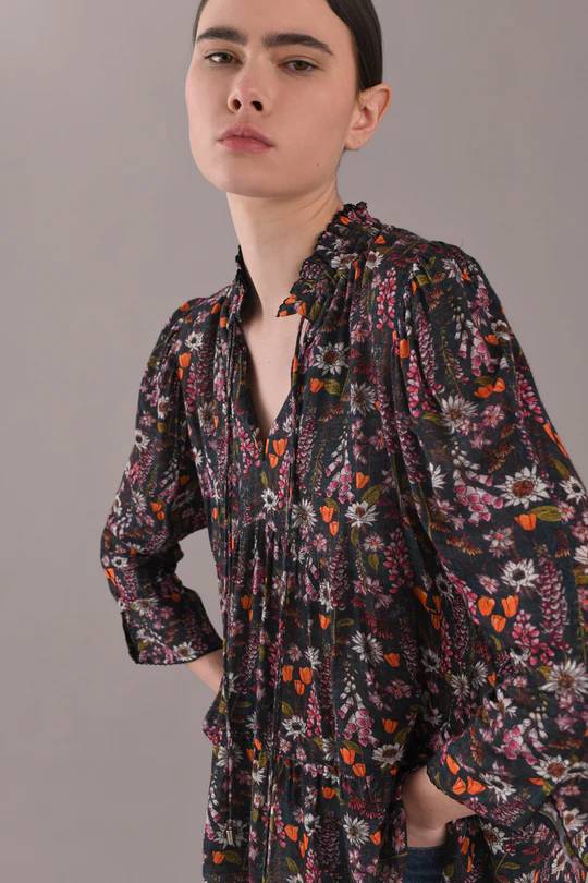 Donna Top in Valdes Navy-Top-Chufy-Debs Boutique