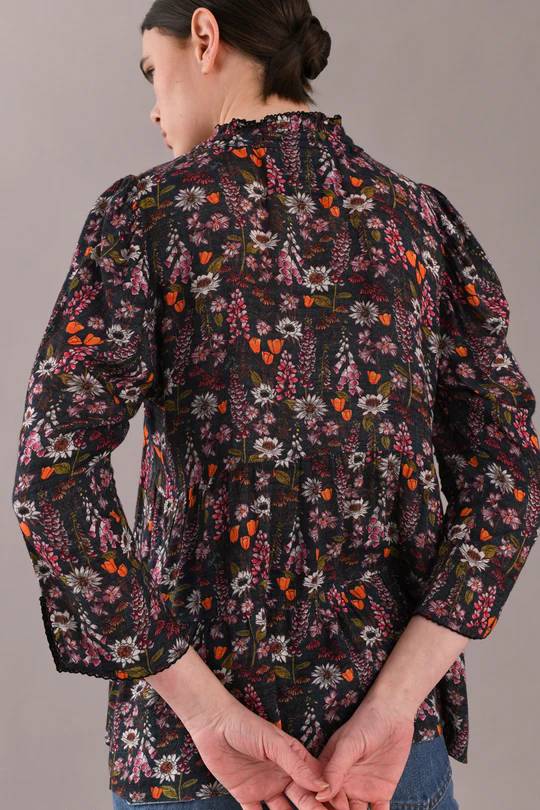 Donna Top in Valdes Navy-Top-Chufy-Debs Boutique