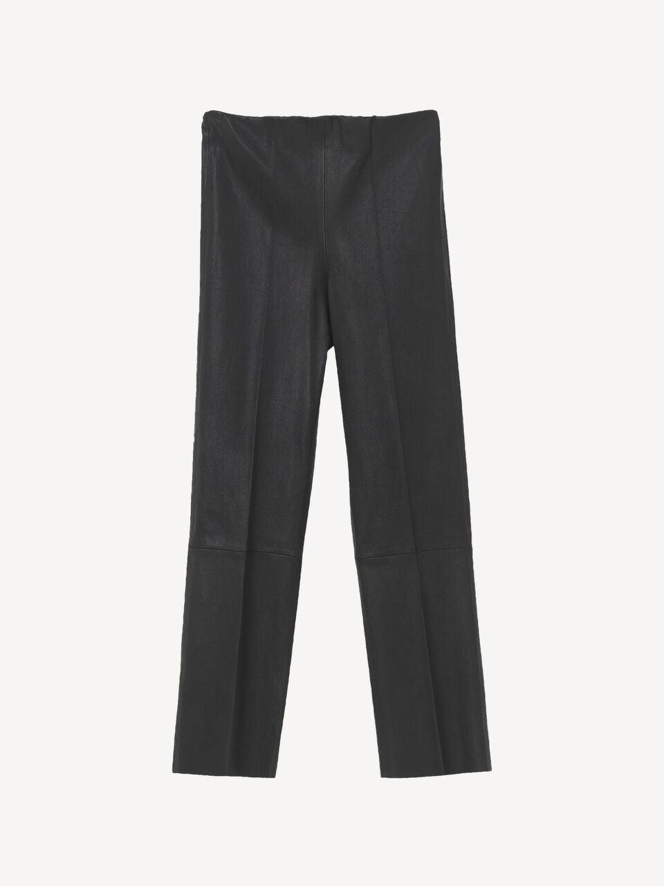 Florentina Black Leather Pants-Pants-By Malene Birger-Debs Boutique