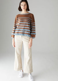 Thumbnail for Fringe Stripe Silk Blend Knit