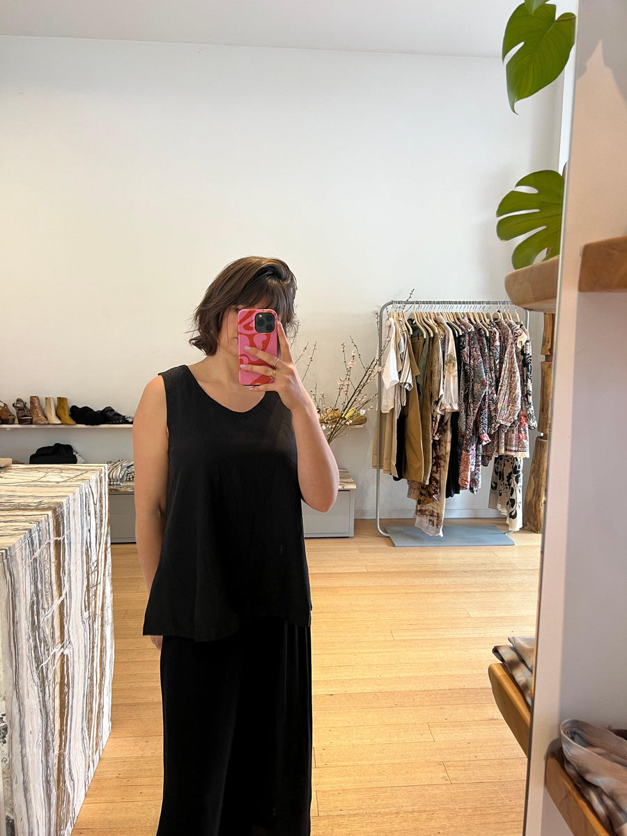 I182 Wide Leg Pant in Black-Pant-Transit-Debs Boutique