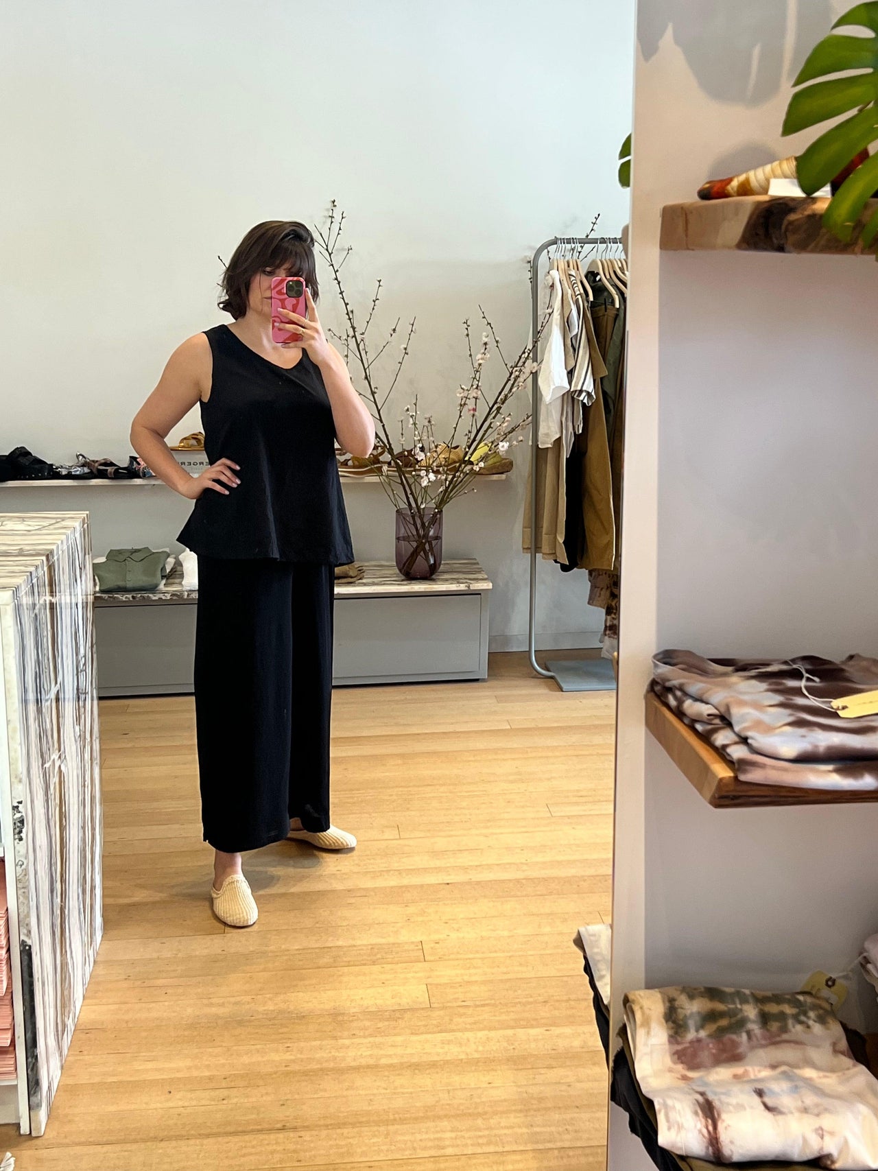 I182 Wide Leg Pant in Black-Pant-Transit-Debs Boutique
