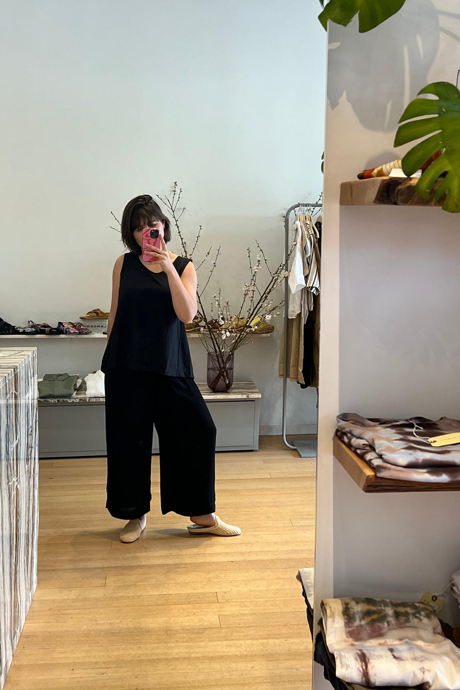 I182 Wide Leg Pant in Black-Pant-Transit-Debs Boutique