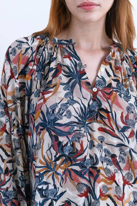 Ivy Blouse in Lanin Beige-Blouse-Chufy-Debs Boutique