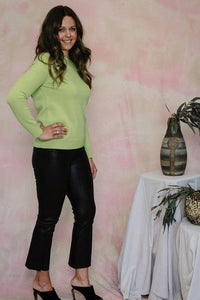 Thumbnail for Midrise Cropped Boot Washable Leather-Pant-J Brand-Debs Boutique